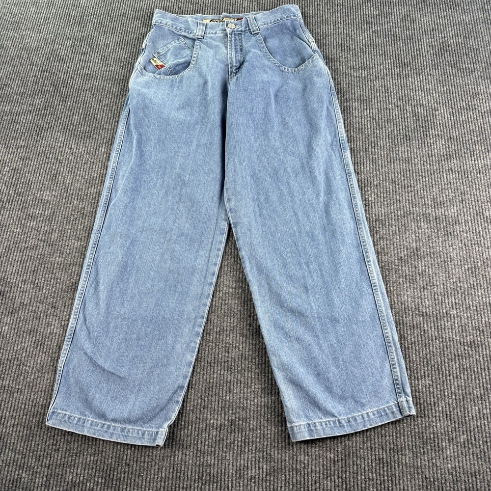 Vintage JNCO Jeans Men 32x32 Blue Wide Leg Baggy Skater Denim 90s Y2K Streetwear